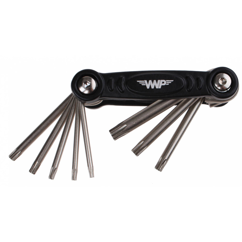 Vwp gereedschapset zakgereedschap torx sleutelset zakmes-model 8 in 1