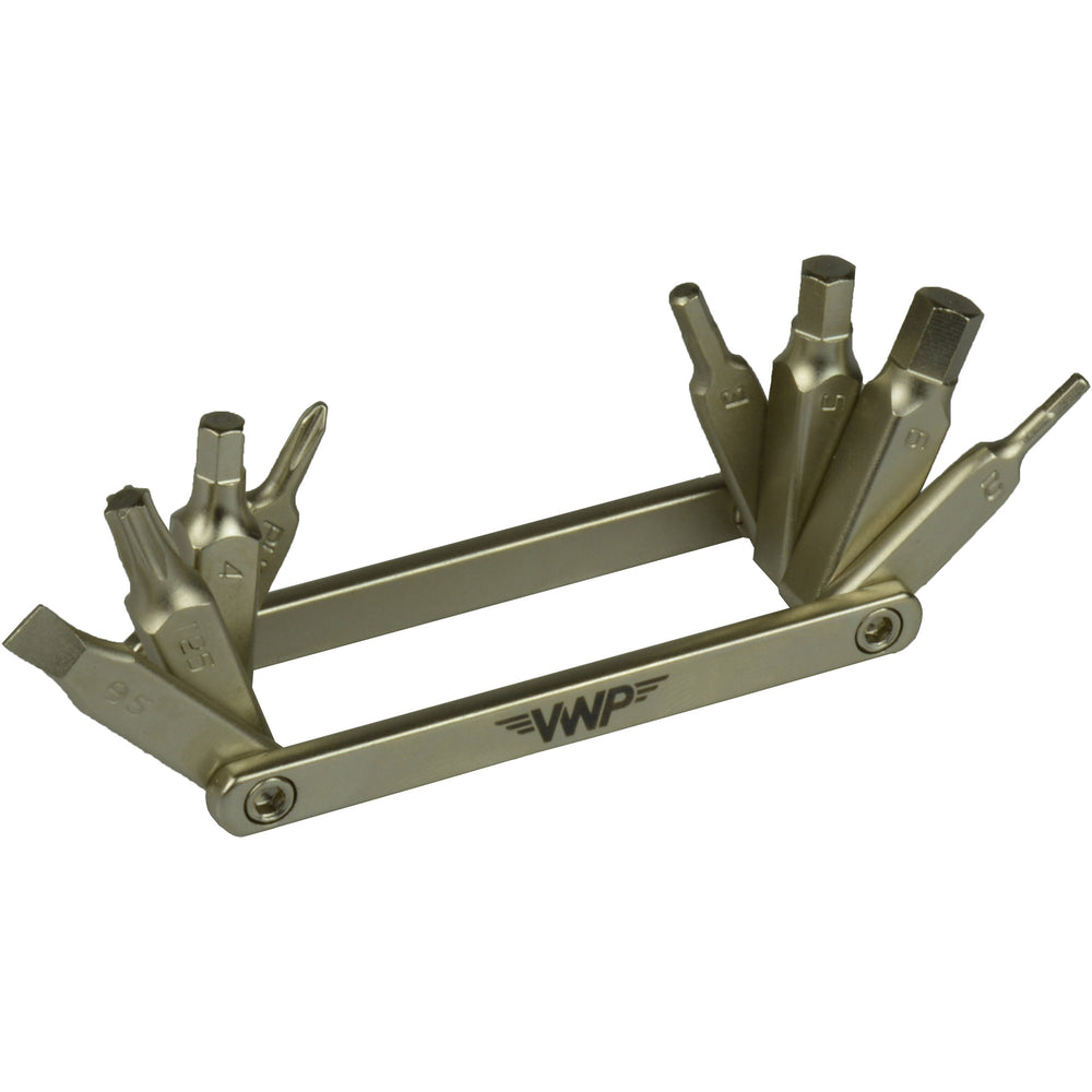 Vwp gereedschapset zakgereedschap sleutelset zakmes-model 8 in 1