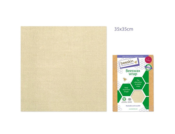 Beeskin Beeswax Wrap Large 35x35 Natural print