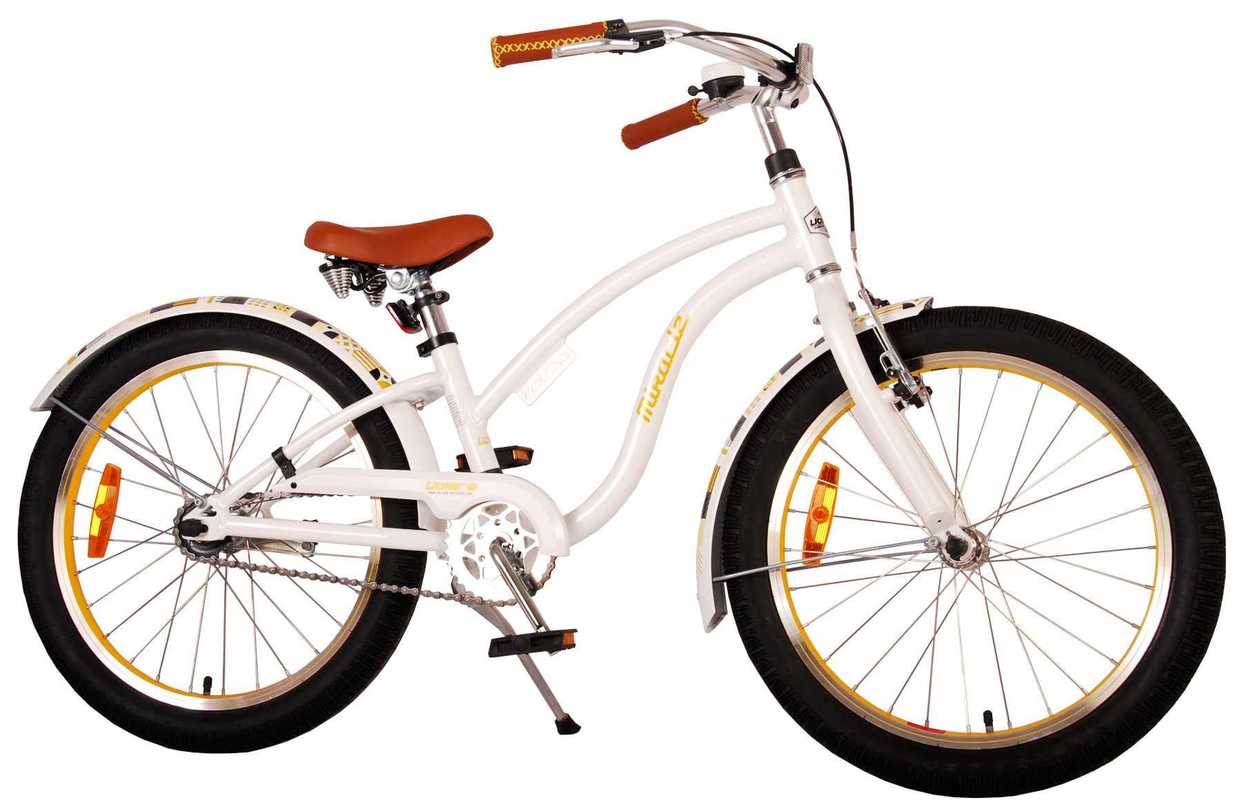 Volare Miracle Cruiser Kinderfiets - Meisjes - 20 inch - Wit - Prime Collection
