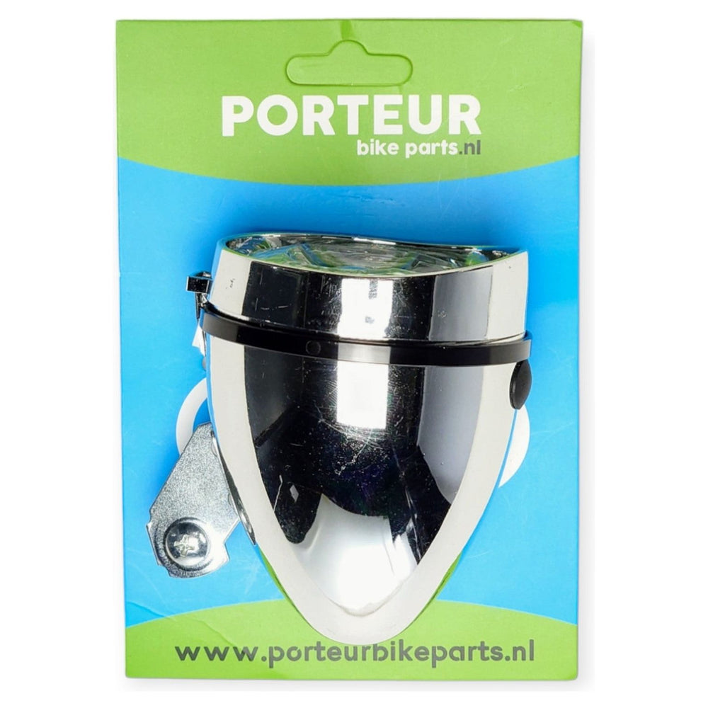 Phare Porteur retro chrome batterie