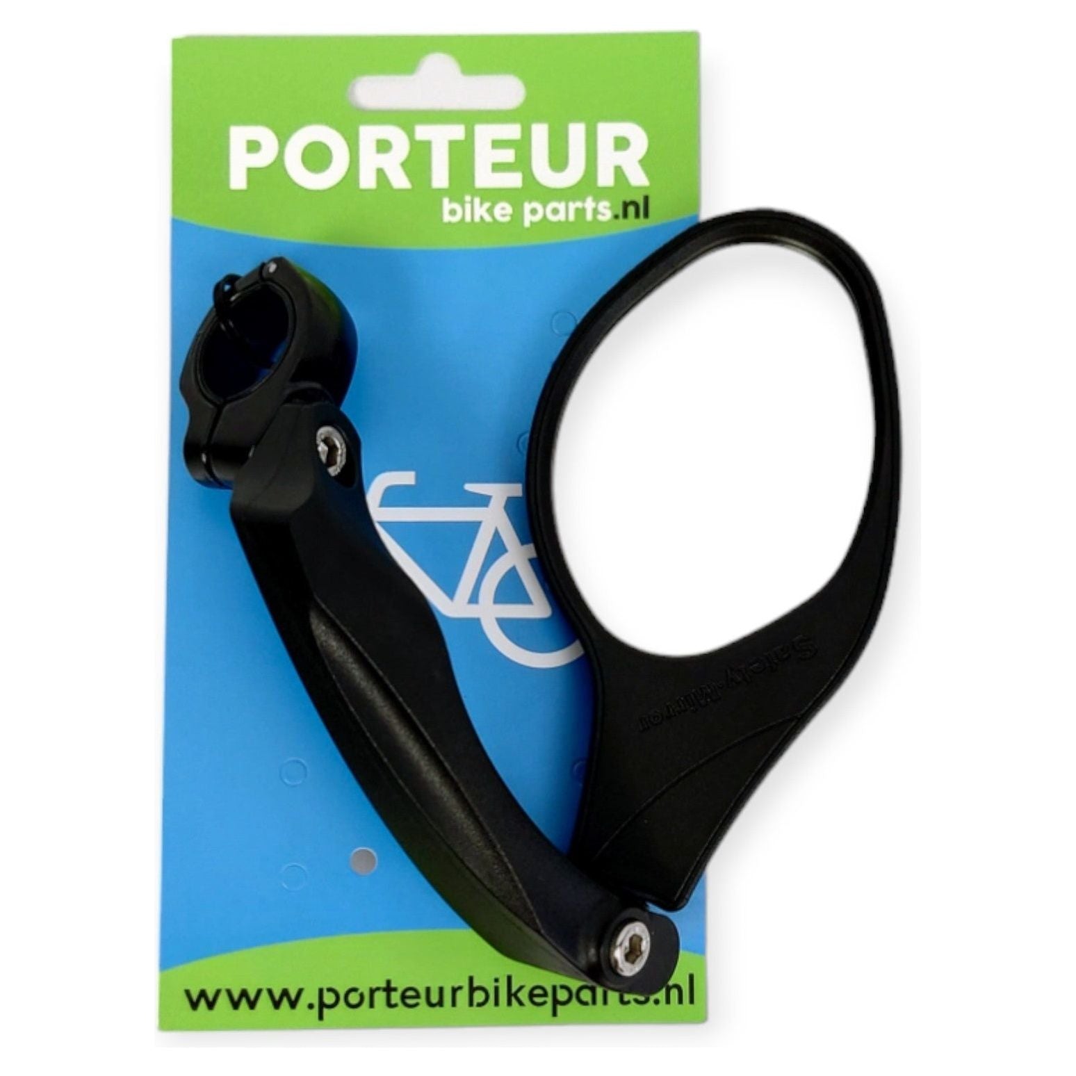 Spiegel Porteur alu met klem draaibaar