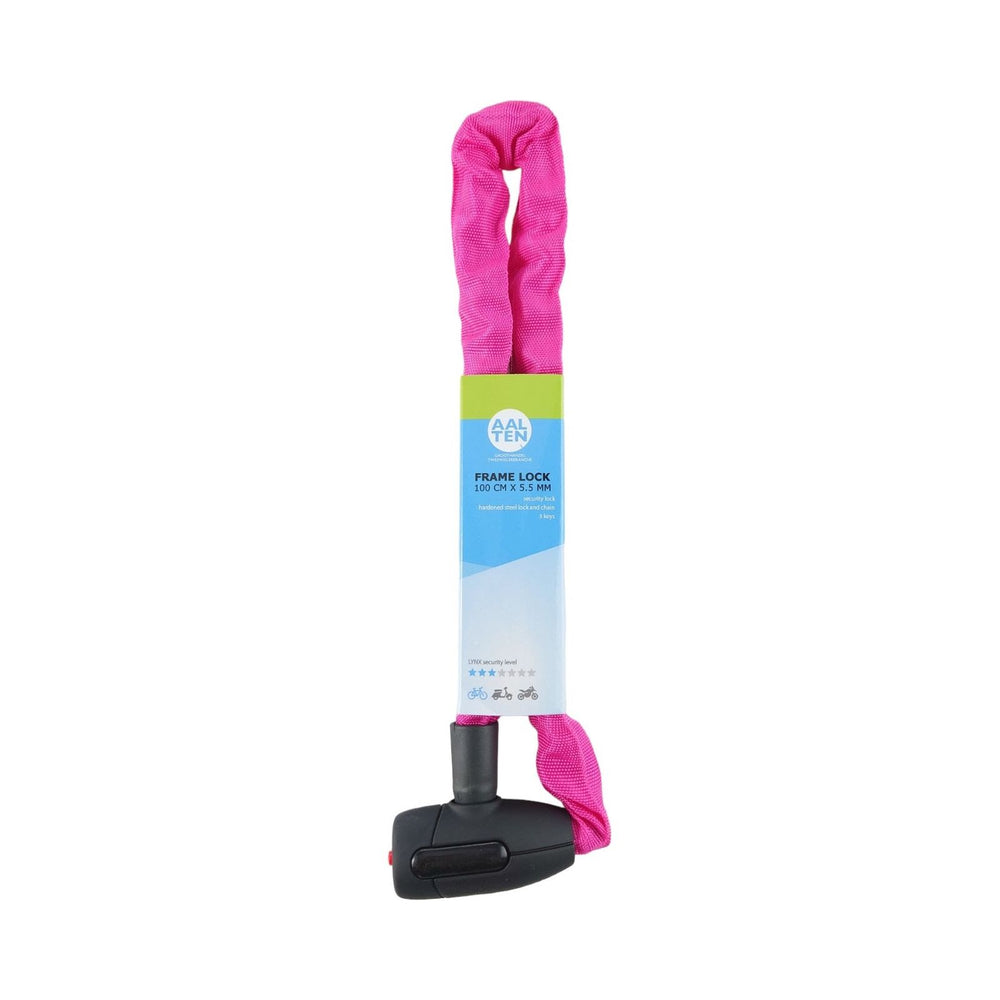 Antivol Porteur cityline 85cmx5.5mm rose