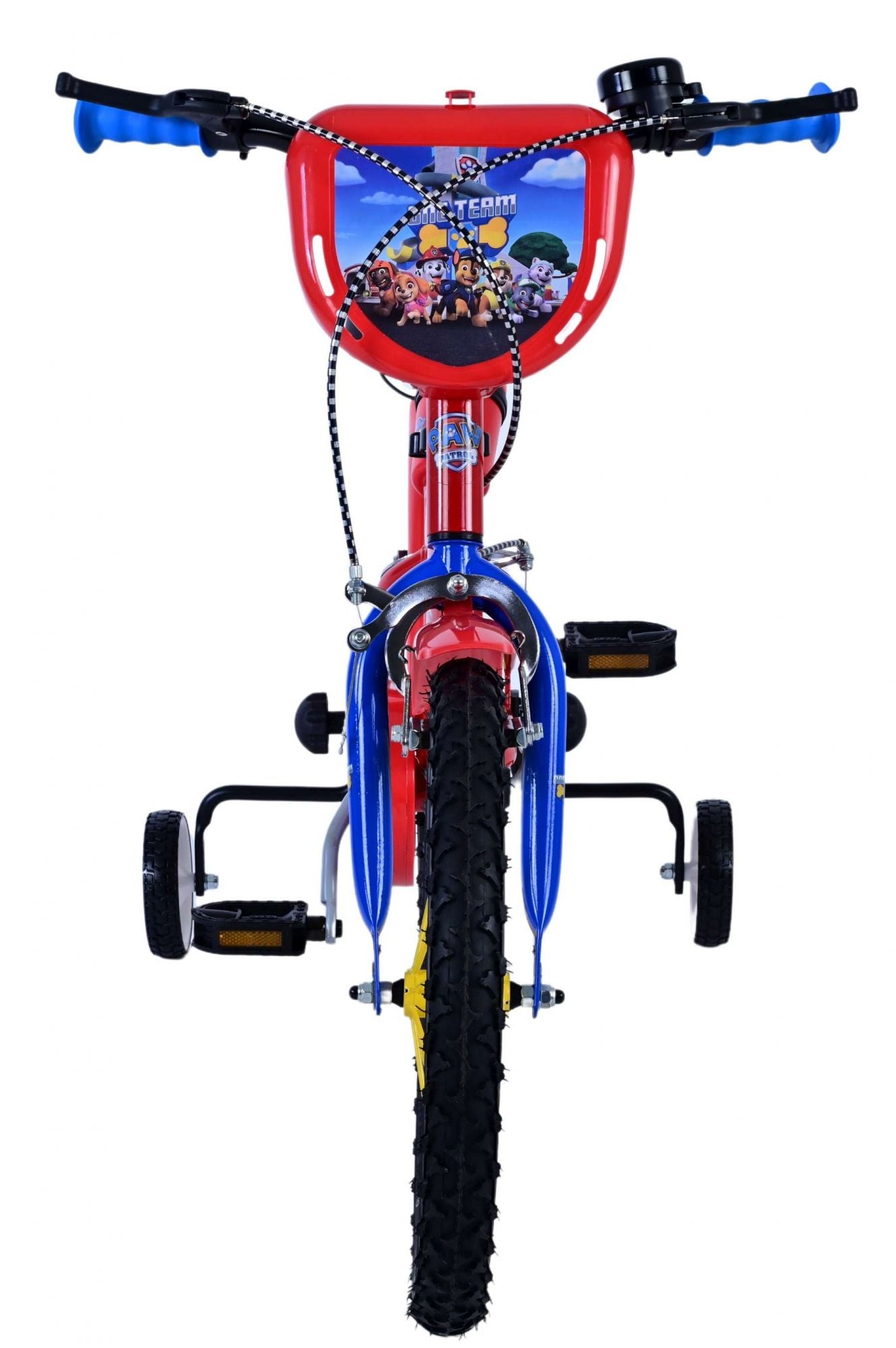 Paw patrol kinderfiets - jongens - 16 inch - rood - twee handremmen