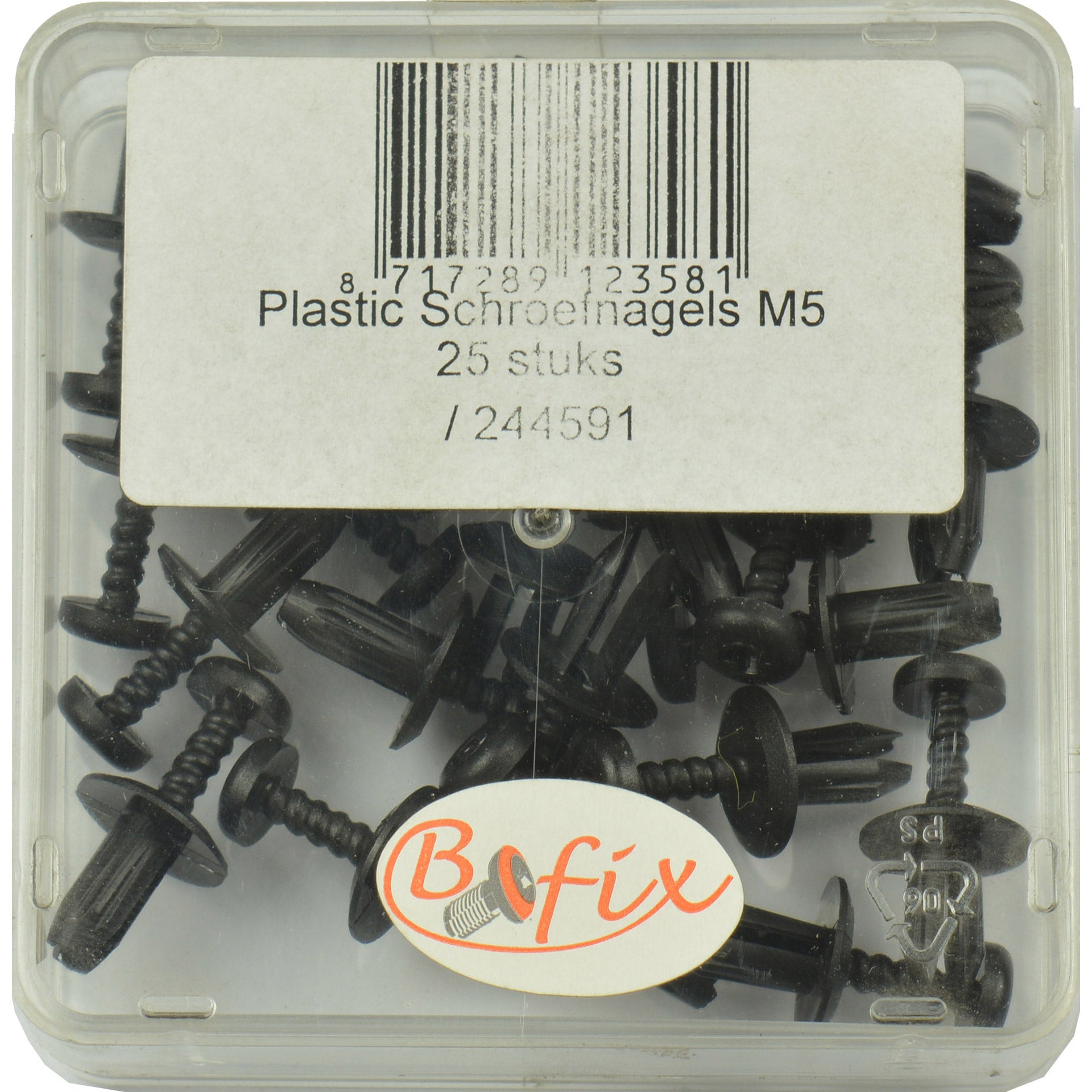 Bofix 244591 schroefnagel kunststof m5 p 25