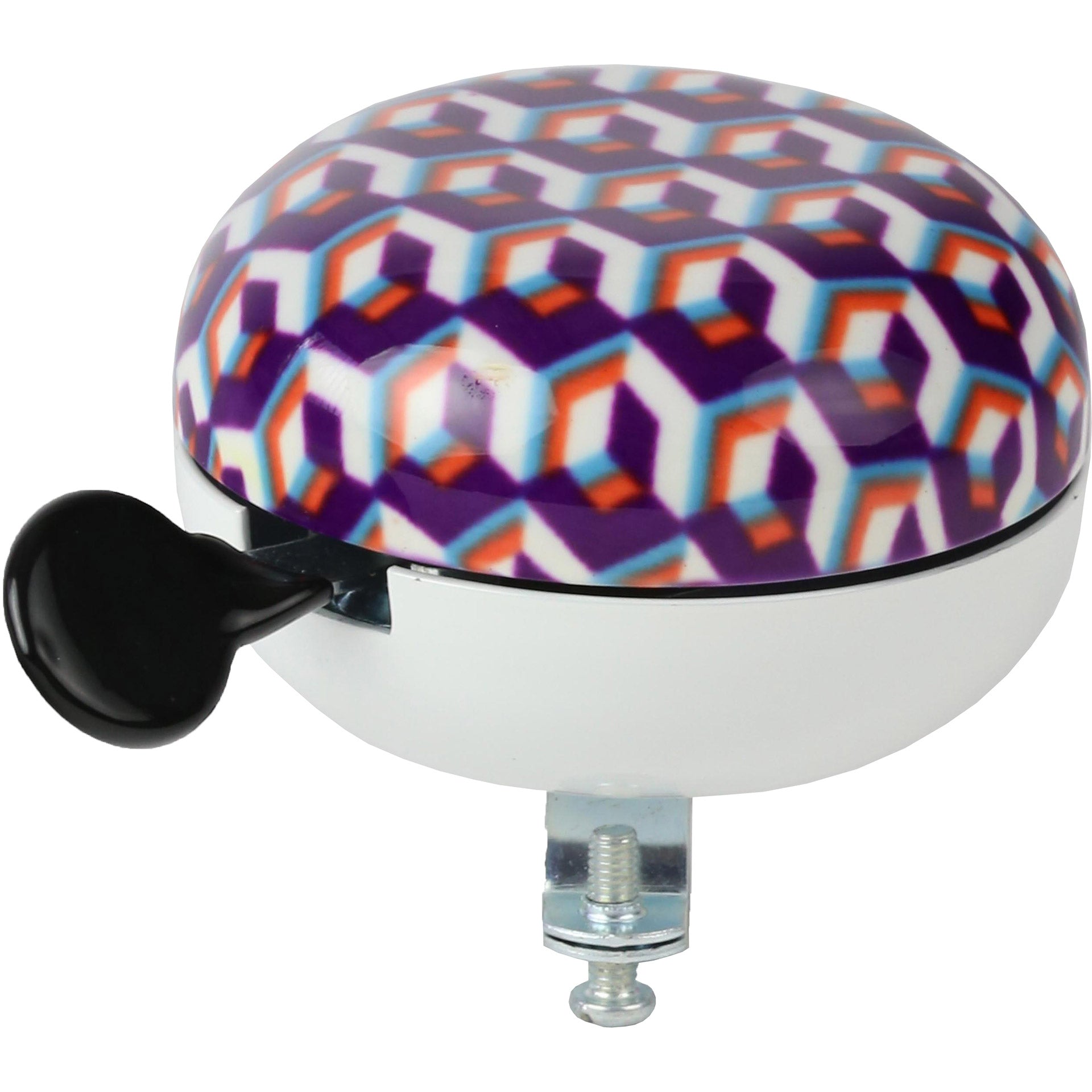 Widek bel ding dong 80mm kunstcollectie mozaïek paars