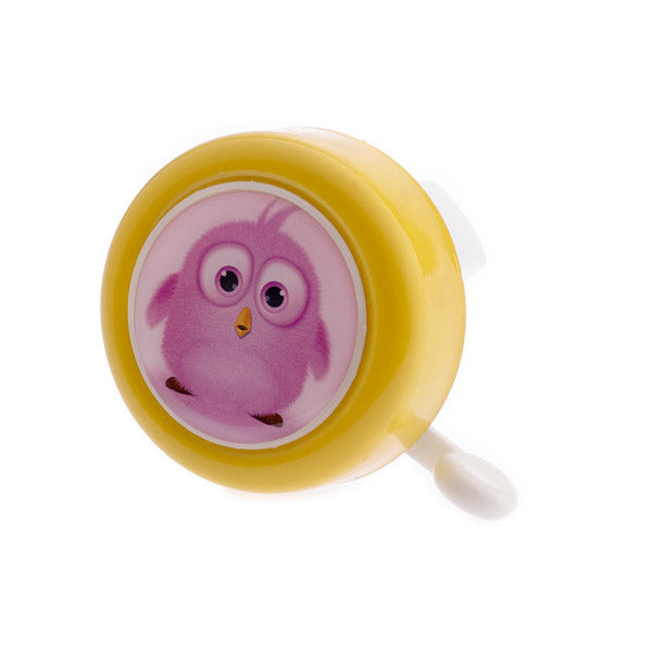 Sonnette de vélo PexKids 'Libre comme un oiseau' - jaune