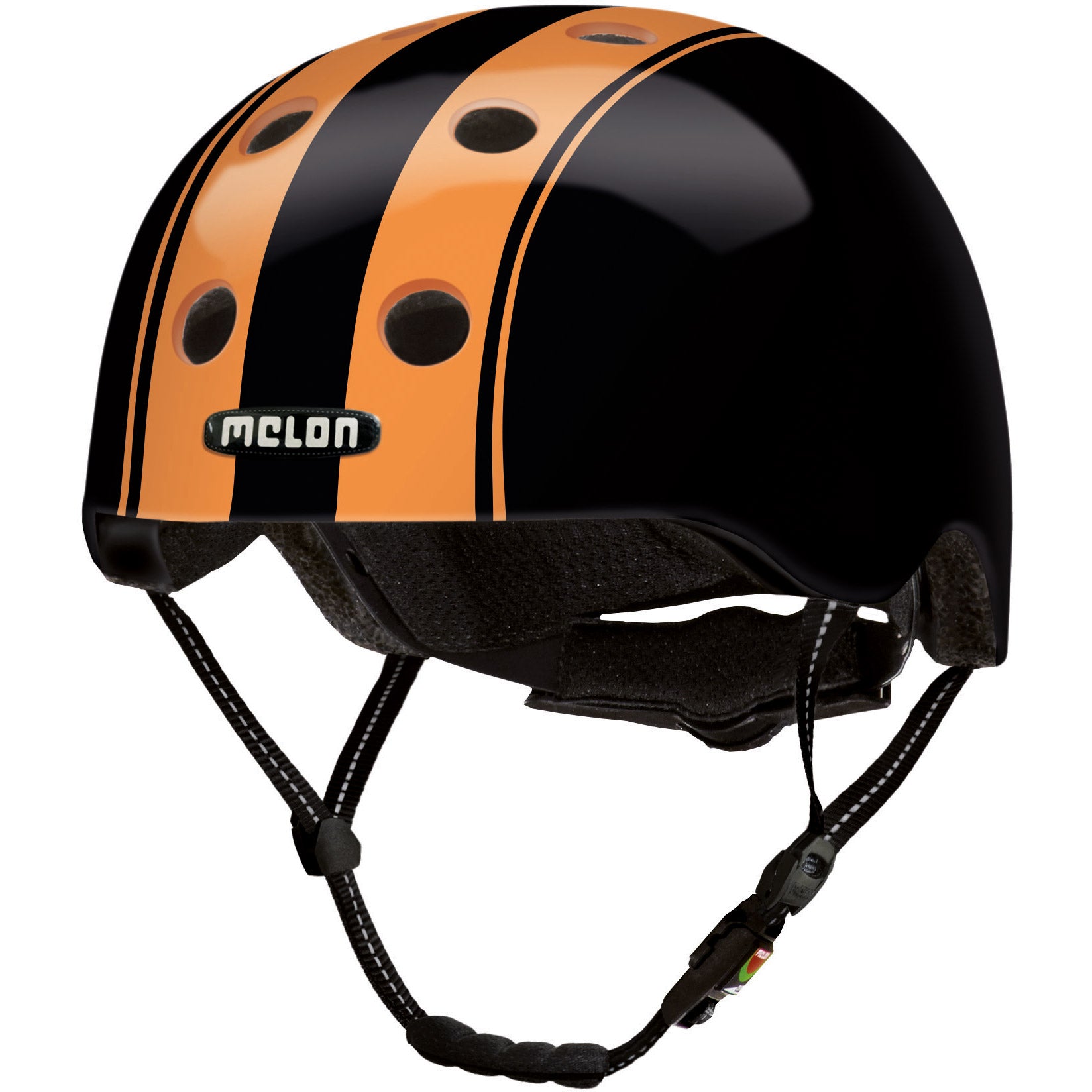 Melon helm Urban Active Double Oranje Zwart mat XXS-S