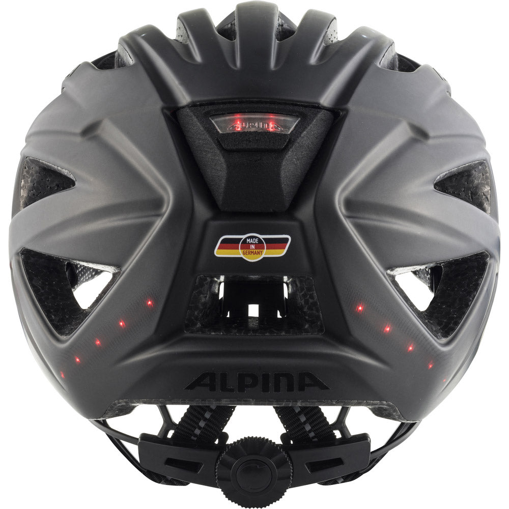 Alpina sports urban helm haga led 51-56 mat zwart