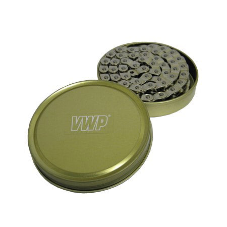 Vwp ketting 1 2-1 8 102 bmx fs teflon gecoat (in blik) zilver