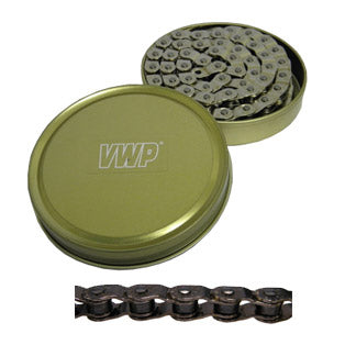Vwp ketting 1 2-1 8 102 bmx fs teflon gecoat (in blik) zilver