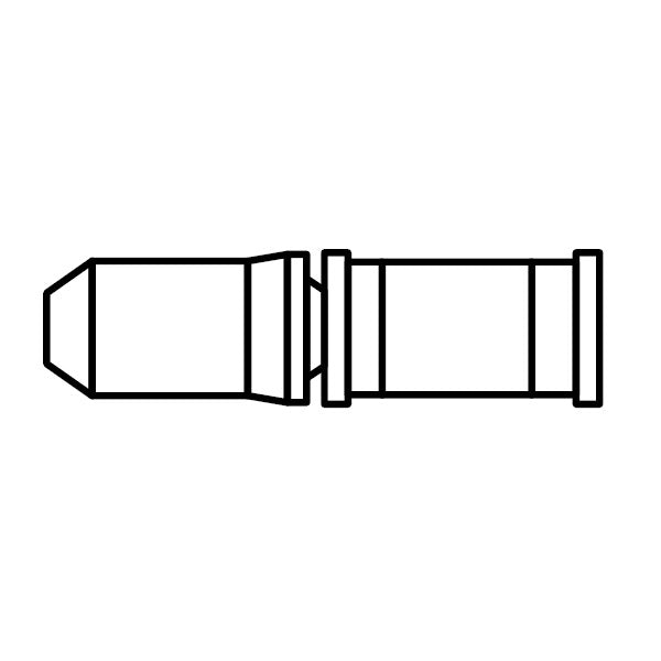 Shimano kettingstift breekpen 9V zwart Y06998020 (per stuk)