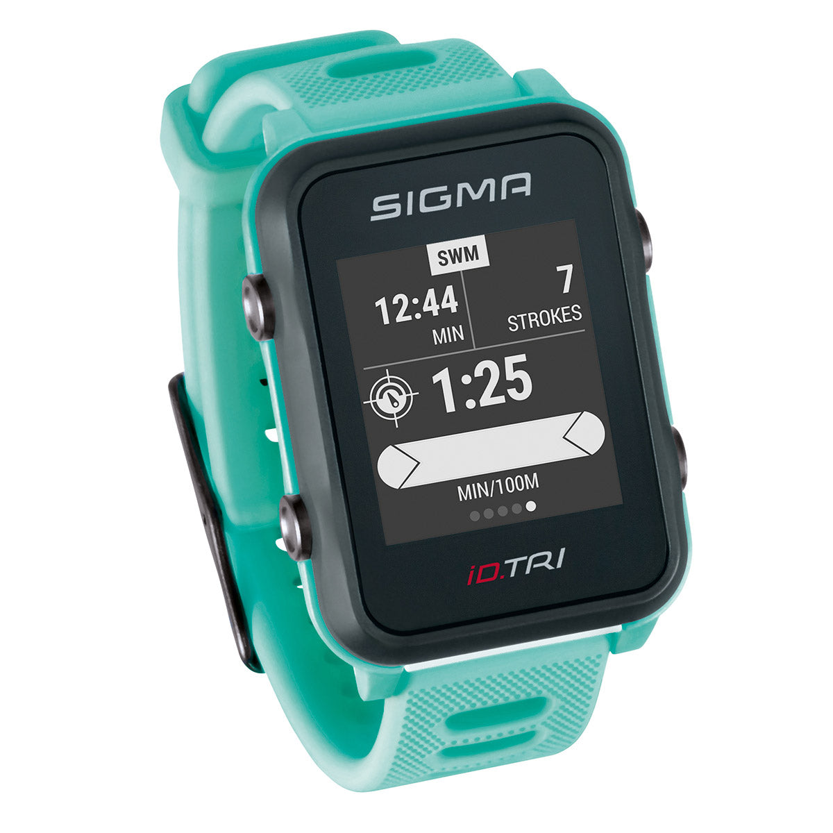Sigma iD.TRI Neon Mint Basic Sporthorloge