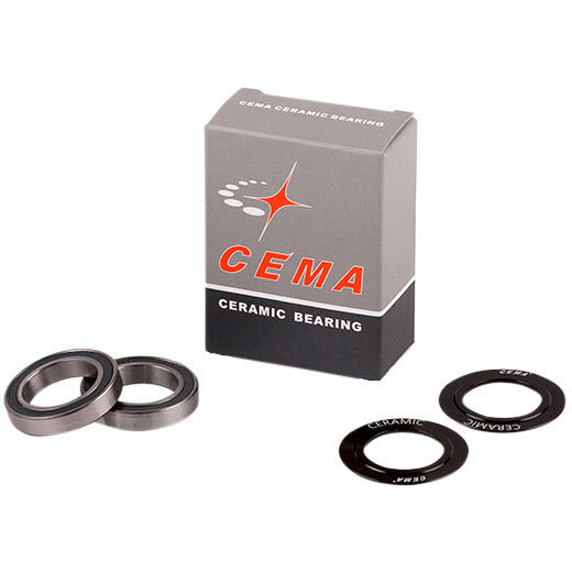 Cema kogellagerset voor 24mm trapas keramisch zwart