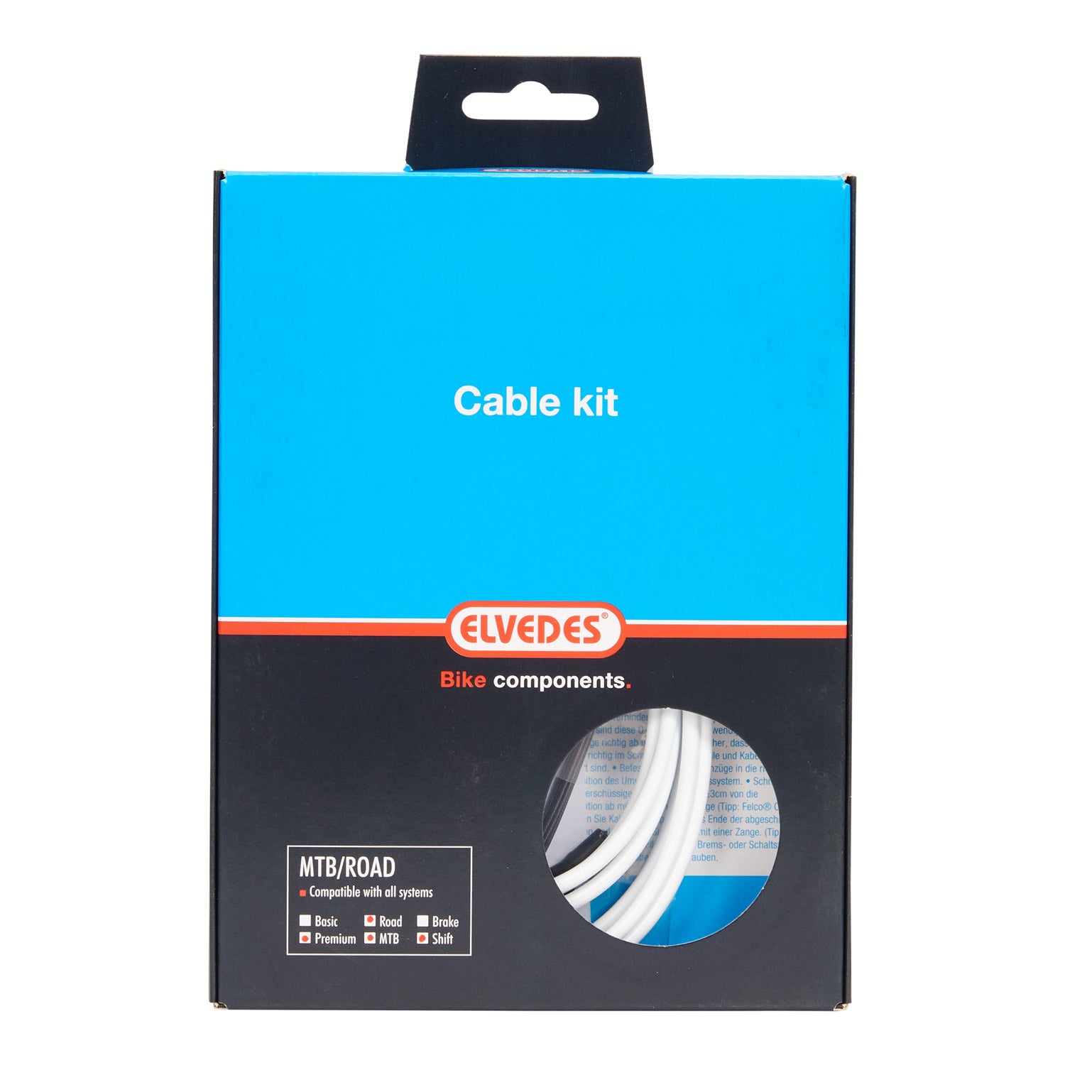 Elvedes schakelkabelkit ProL.ATB Race wit 2017157