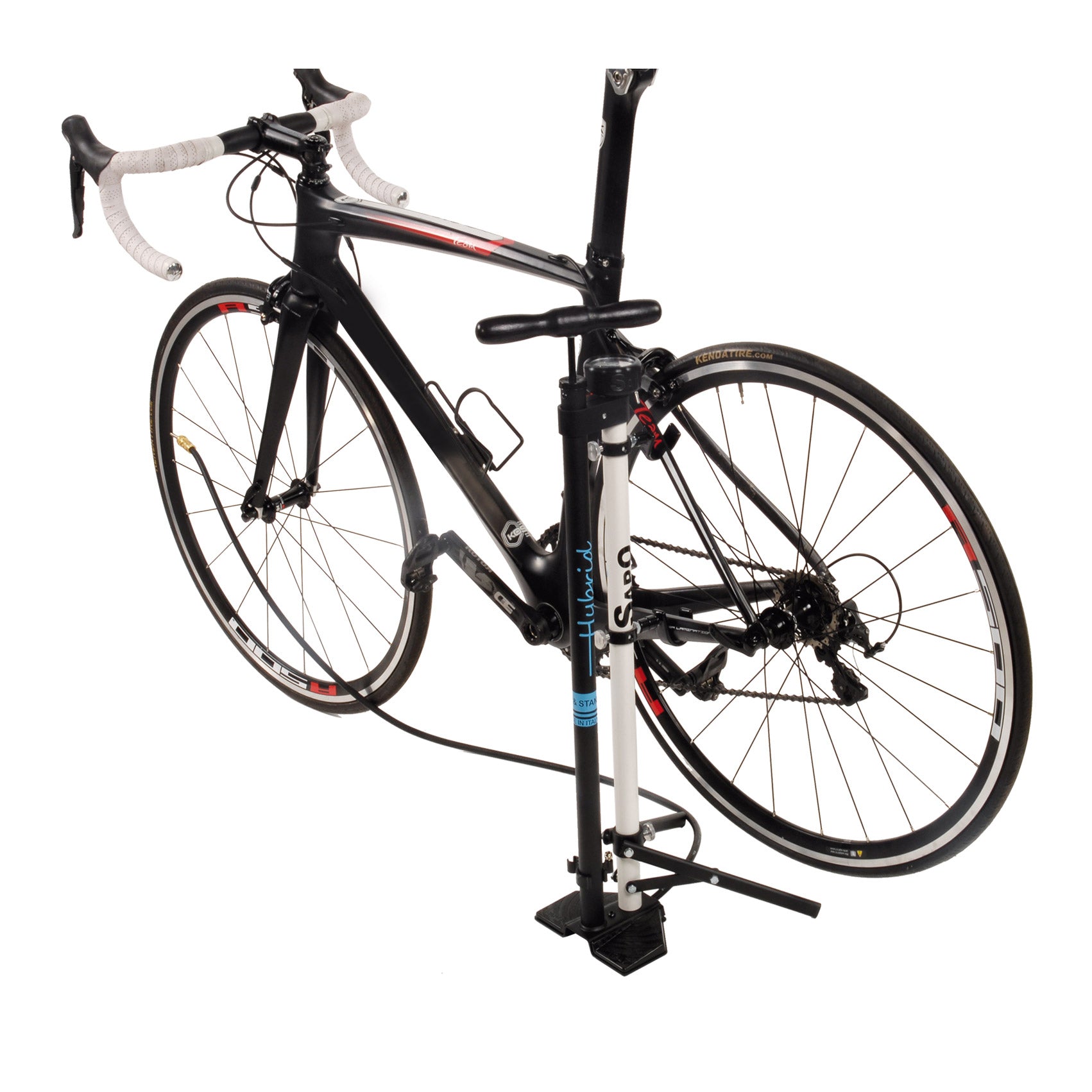 Sapo hybride vloerpomp m fiets standaard m manometer hv fv av