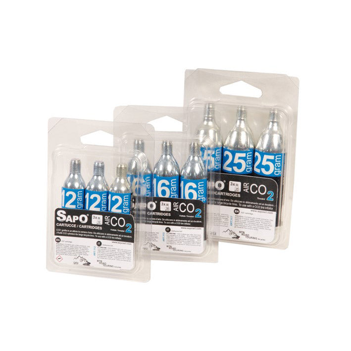 Sapo luchtpatronen (3) 25gr. co2 blaar