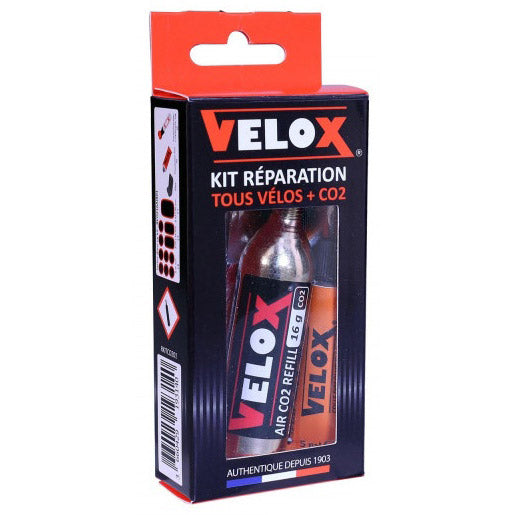 Velox reparatieset met co2 patroon 16g en drukregelaar