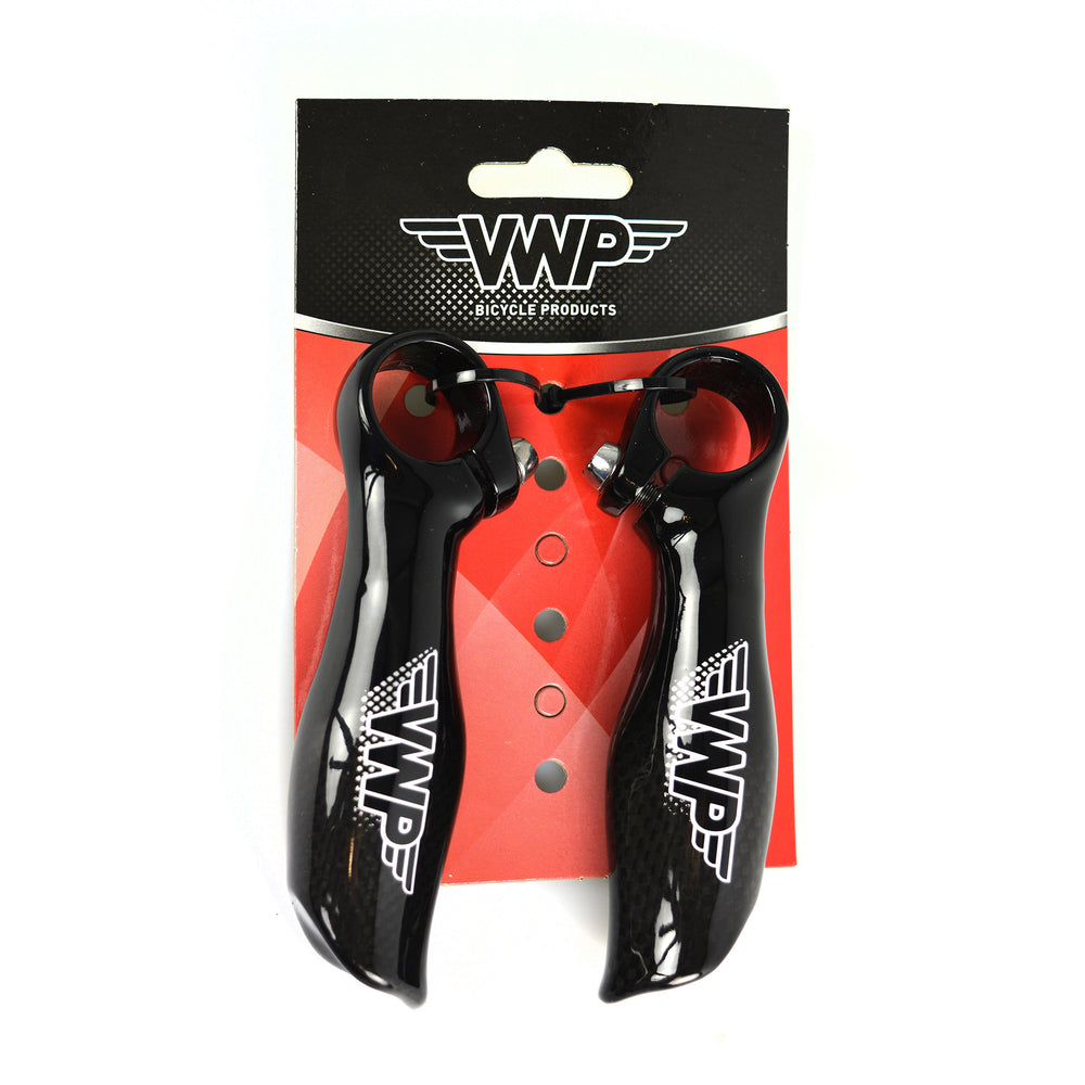 VWP Bar-ends Carbon Alu court droit noir