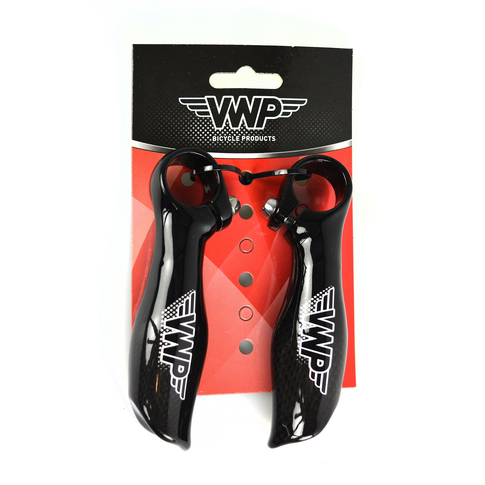 Vwp stuureinden kort recht carbon aluminium zwart