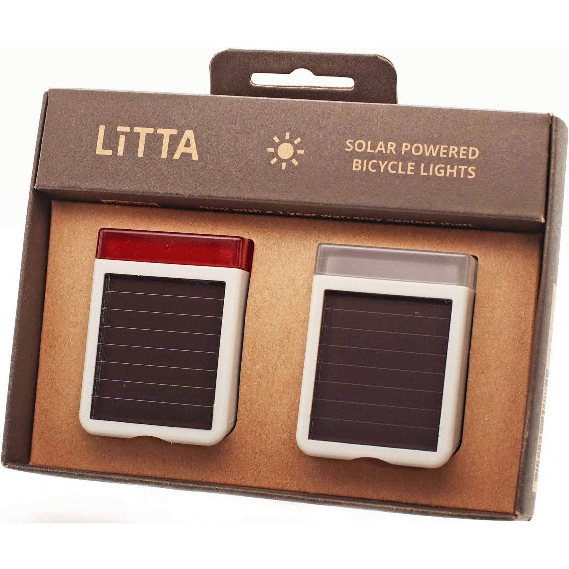 Litta verlichtingsset LED op zonne-energie Cloudy White