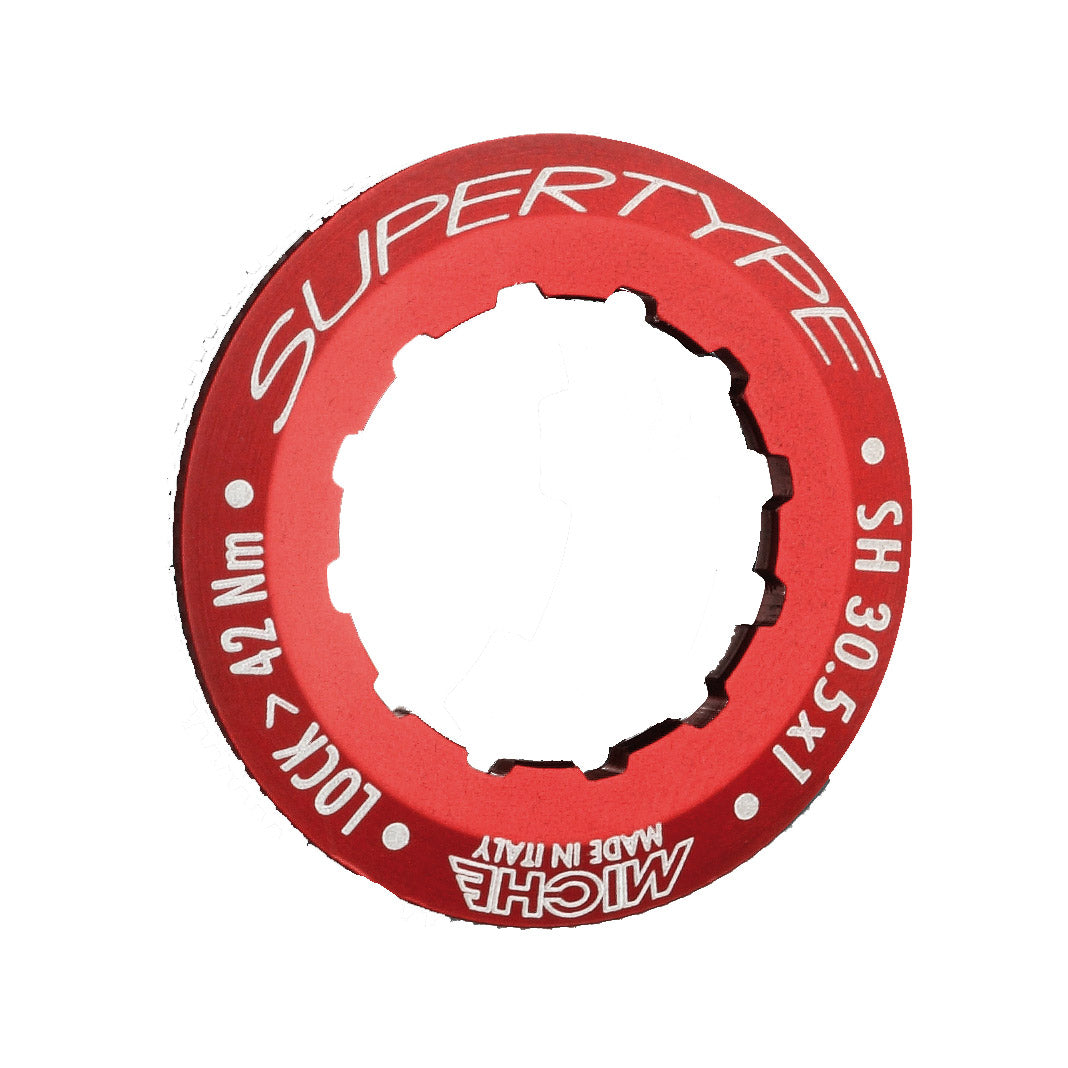 Miche sluitring supertype (rood)30.5x1x11d shimano