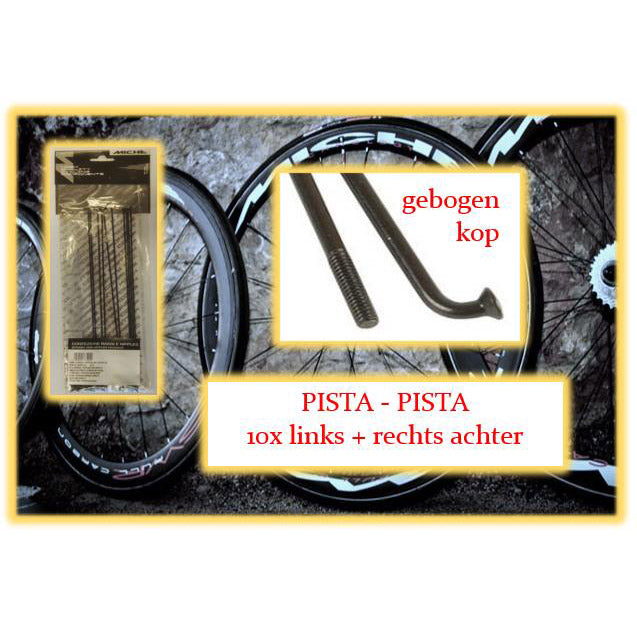 Miche spaak pista pista 287mm la+ra zilver (10st)