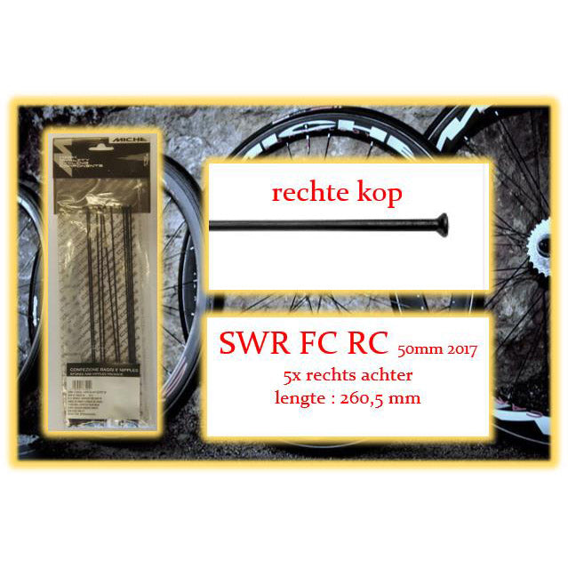 Miche spaak swr fc rc 260mm ra zwart (5st)
