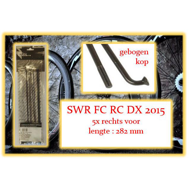 Miche spaak swr fc rc dx 282mm rv zwart (5st)