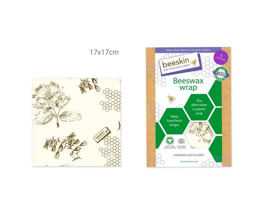 Beeskin Bijenwasdoek Klein 17x17 Bloemenprint