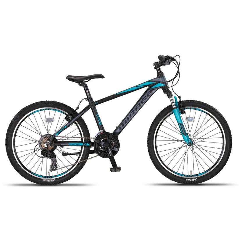 Umit Mirage 24 inch MTB Zwart -Turquoise *** IN PRIJS VERLAAGD ***