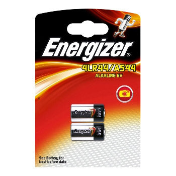 Energizer alkaline 6v 4lr44 a544 blister 2 pieces