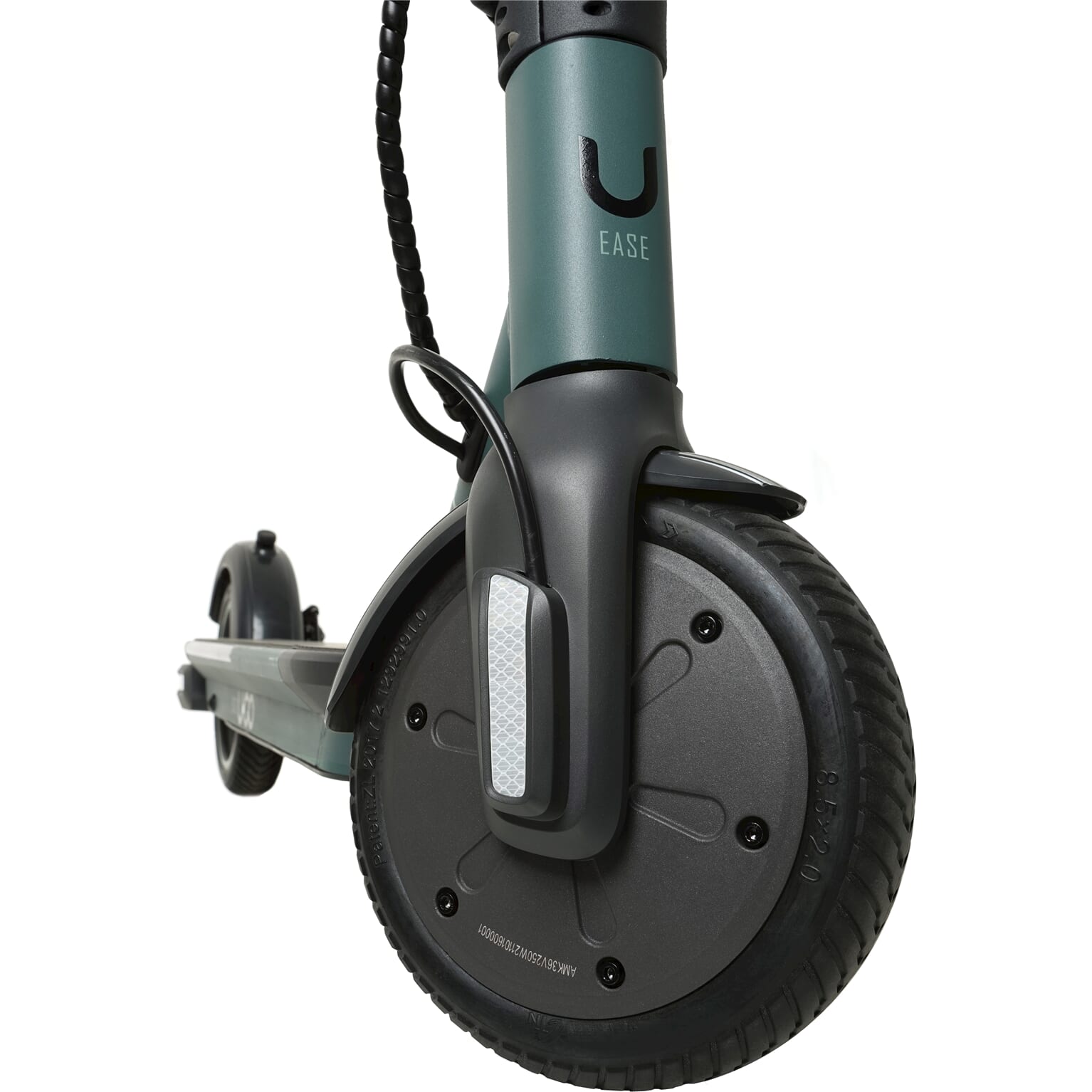 UGO Ease e-step vouwbaar dark green 25 km u 36volt 8ah 15kg