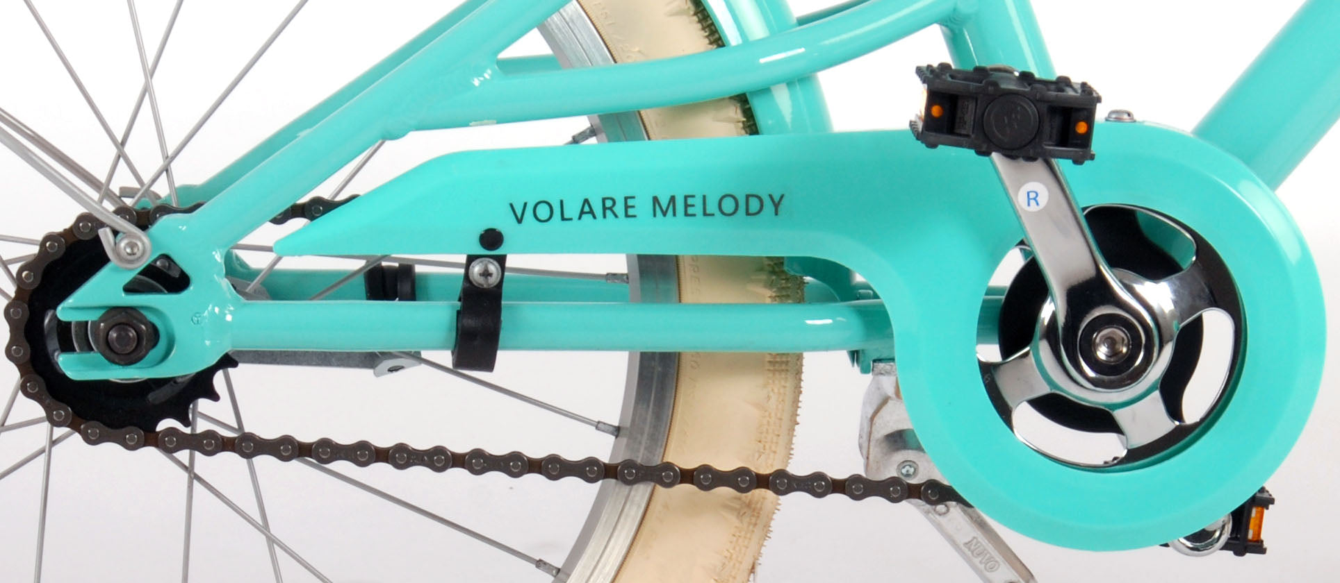 Volare Melody Kinderfiets - Meisjes - 18 inch - Turkoois - Prime Collection