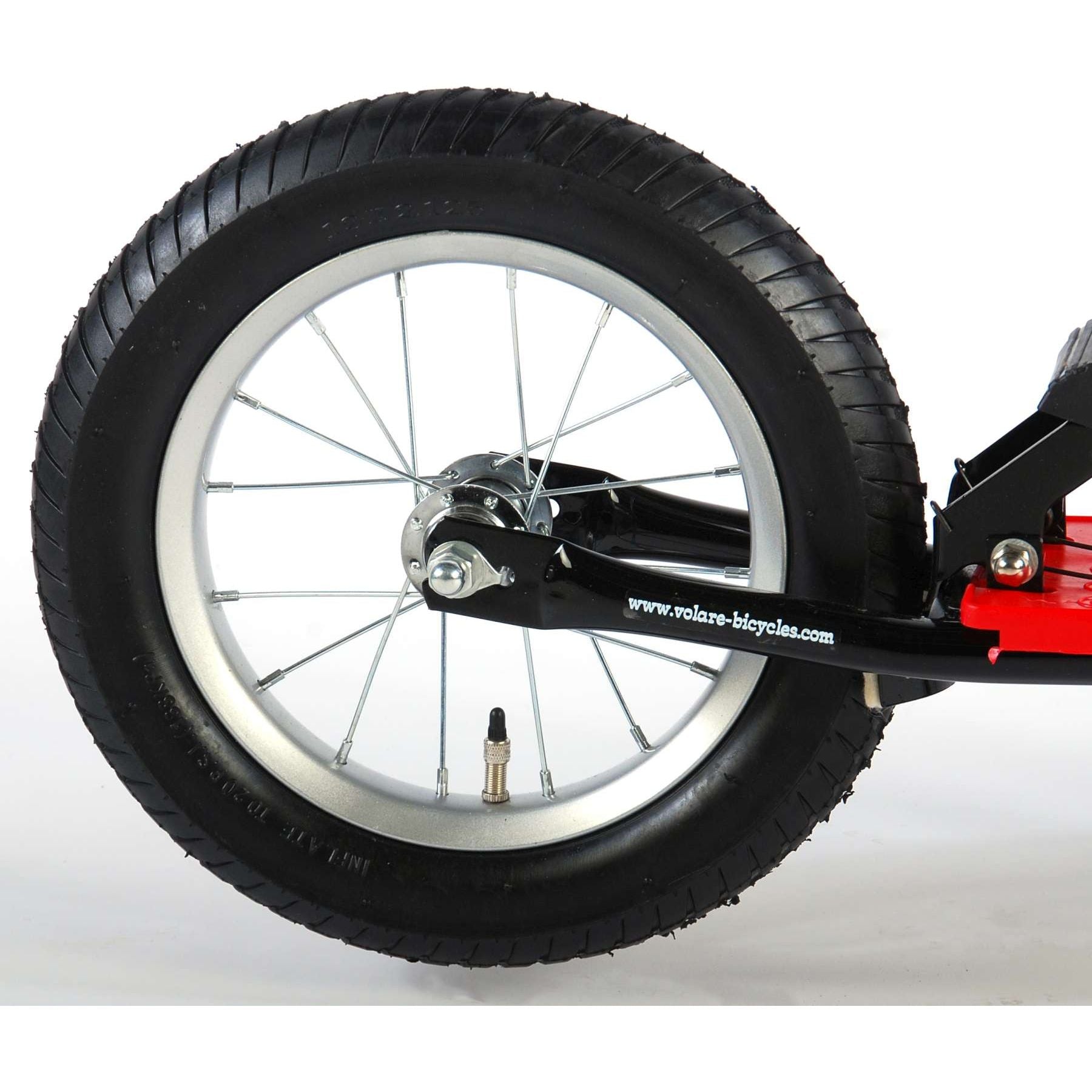 Volare Step - Garçons et Filles - 12 pouces - Noir Rouge