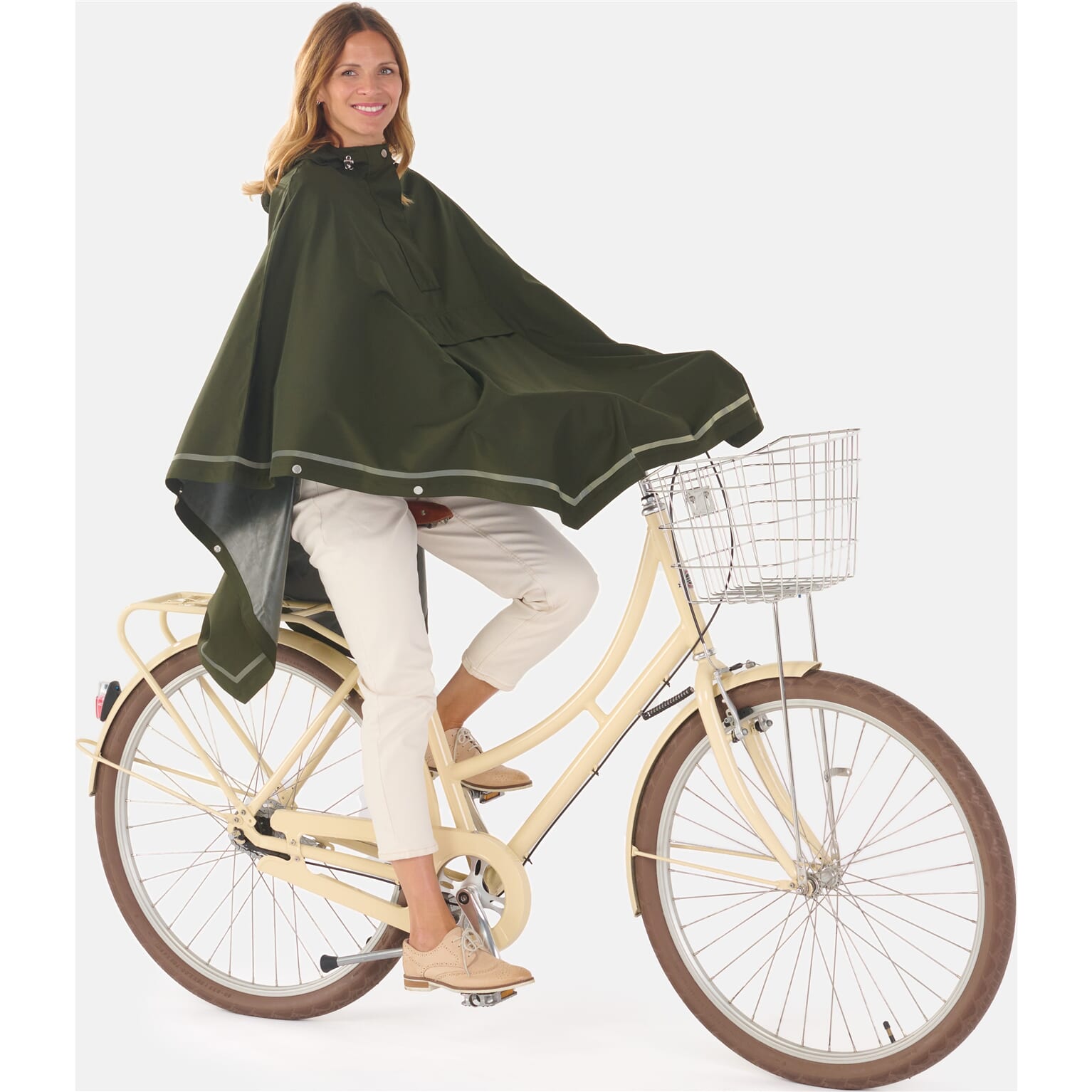 Weathergoods Zweden Weathergoods Zweden poncho Imbris Groen ML