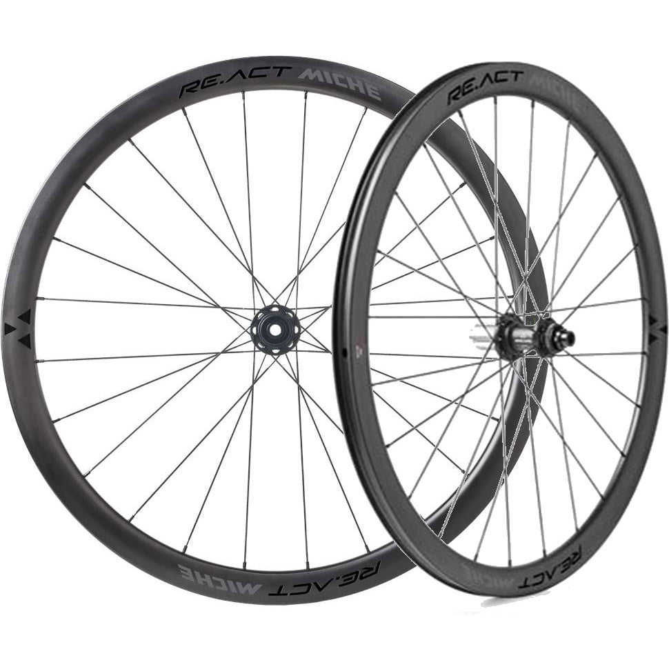 Miche wielset re.act schijf tubeless shimano passeren