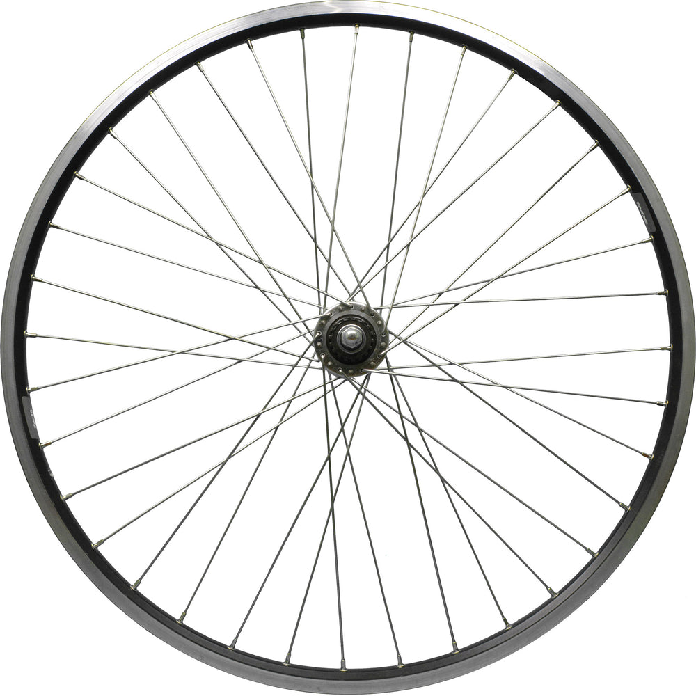 Voorwiel 26 19-559 zac19 zwart rollerbr. aansluit spaak14 RVS