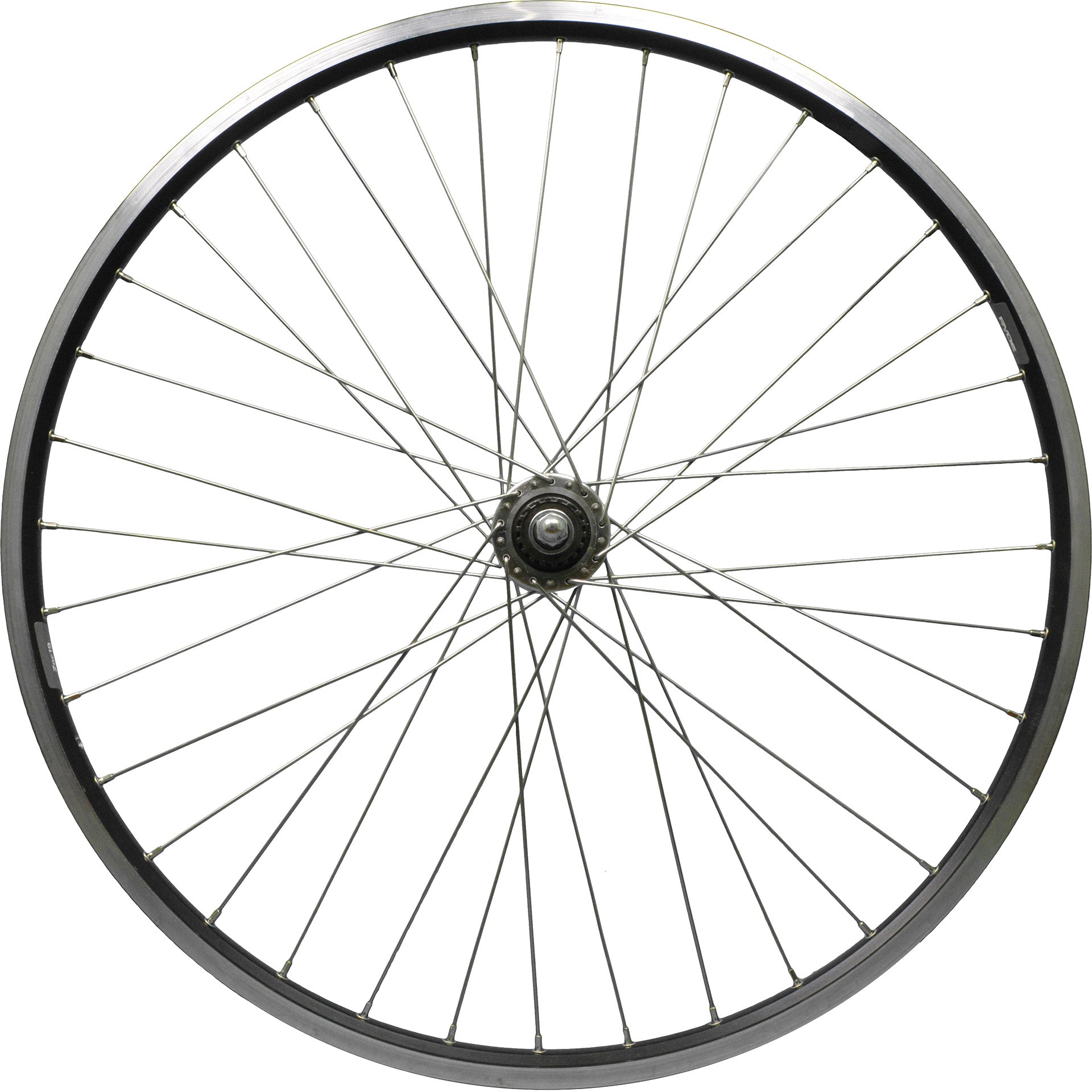 Voorwiel 26 19-559 zac19 zwart rollerbr. aansluit spaak14 RVS