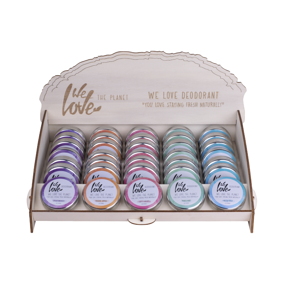 We Love The Planet We Love The Planet Deodorant Display 5 blikjes