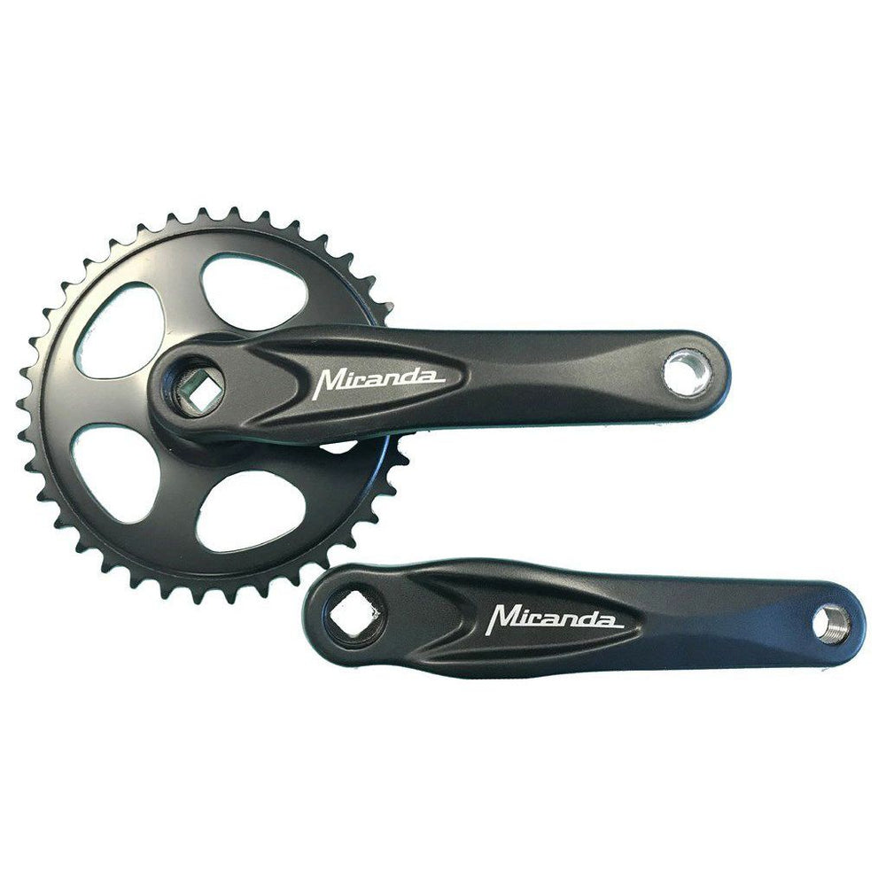 Miranda crankstel 38t zwart
