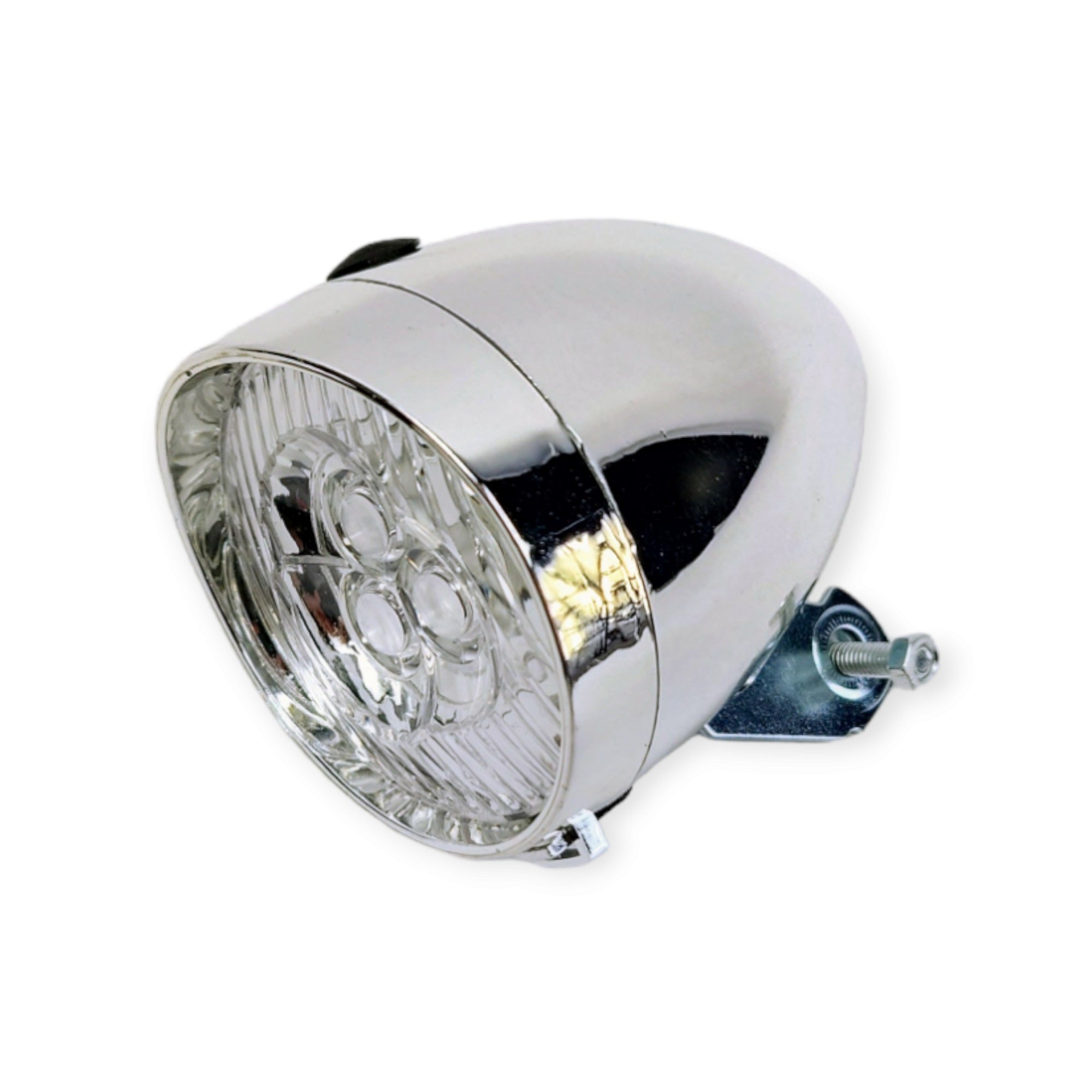 Xtrabike koplamp chroom 3 led excl haak
