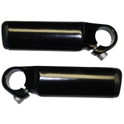 Cycletech cycle tech bar-ends kort aluminium zwart bulk