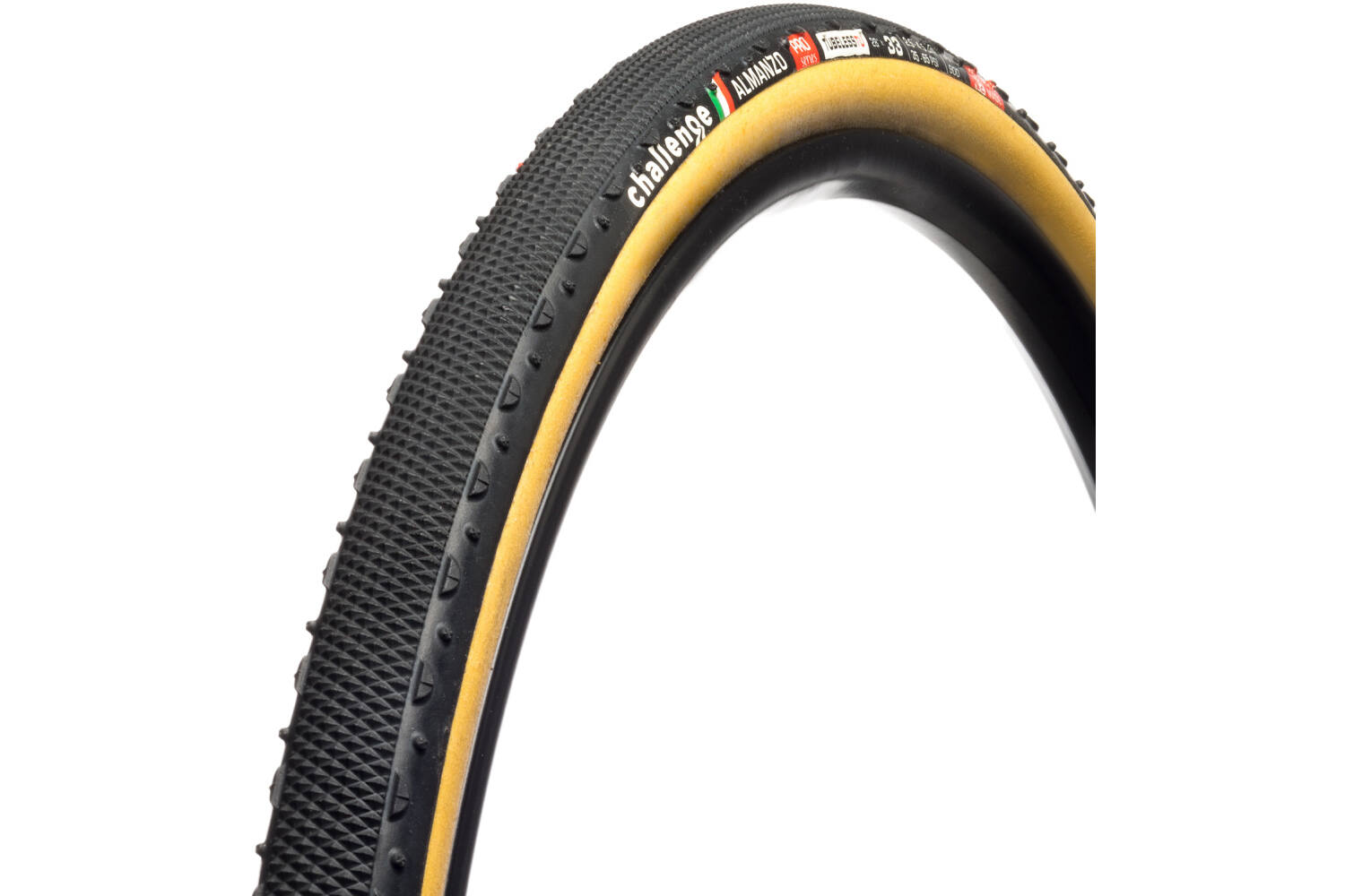 Challenge - almanzo pro tubeless buis 700x33c zwart bruin