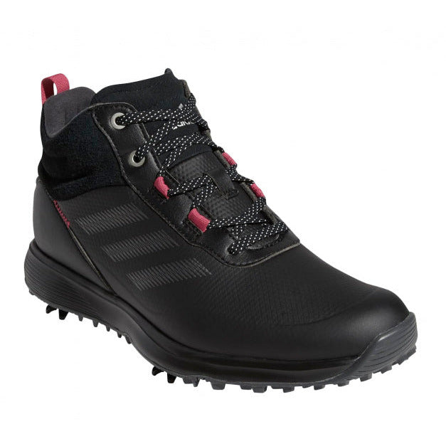 golfschoenen S2G MID-Cut dames leer zwart roze mt 36 2 3