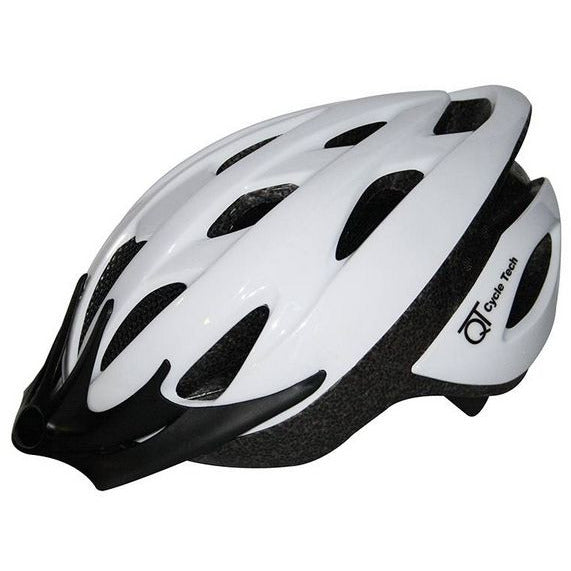 Qtcycletech qt cycle tech helm wit parelmoer l 58-62cm 2810208