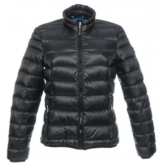 Outdoorjack Helsinki Dames Nylon Dons Zwart maat XS