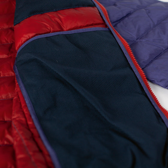 Outdoorjas Workuta Heren Nylon Blauw Rood mt XS