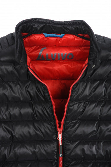 Outdoorjas Workuta Heren Nylon Zwart Rood maat XS