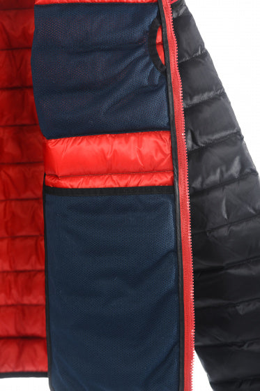 Outdoorjas Workuta Heren Nylon Zwart Rood maat XS